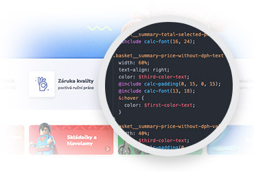 Iustrační obrázek editace šablony CSS kódem