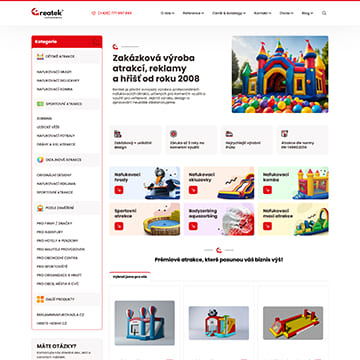 Náhľad e‑shopu AtrakceReatek.cz