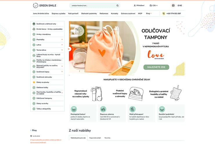 Náhled e-shopu Green-smile.cz