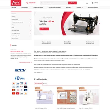 Náhľad e‑shopu LadaŠicíStroje.cz