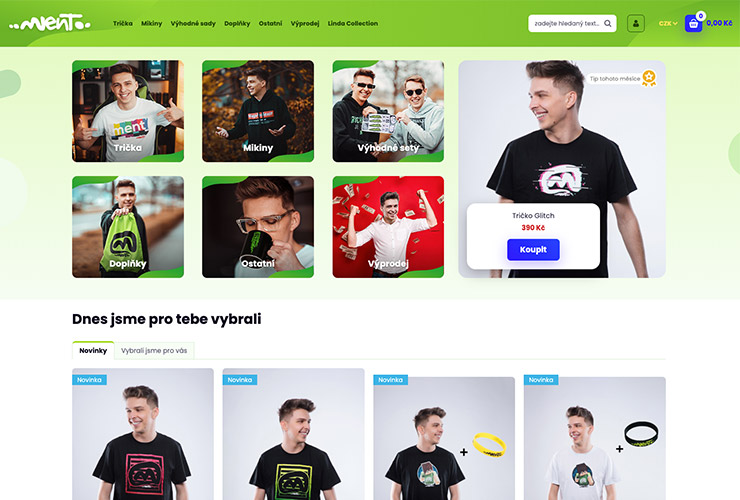 Náhled e-shopu MentůvShop.cz