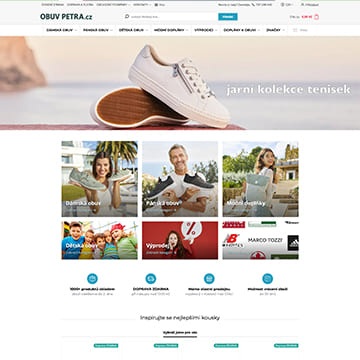 Náhľad e‑shopu ObuvPetra.cz
