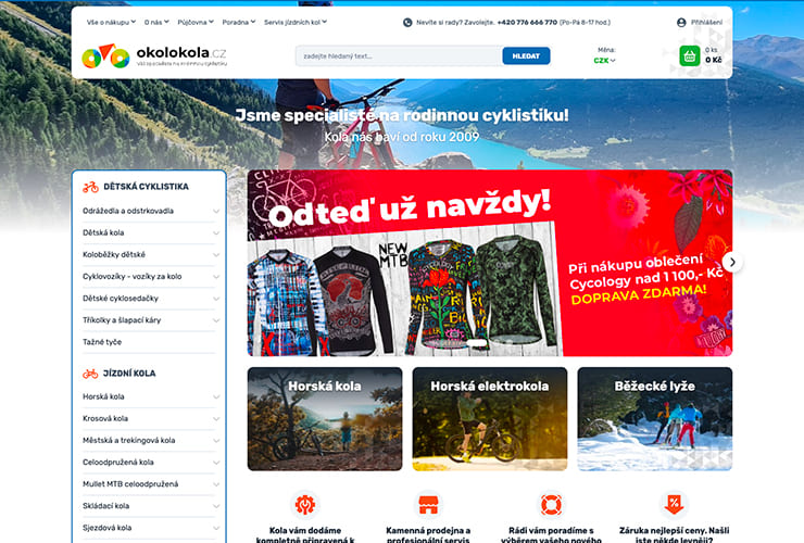 Náhled e-shopu OkoloKola.cz