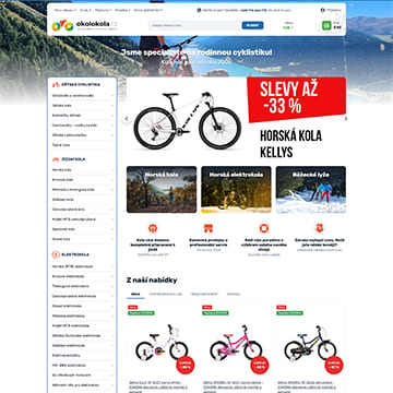 Náhľad e‑shopu OkoloKola.cz