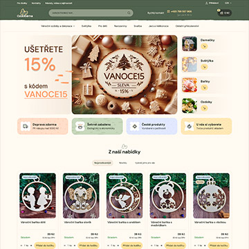 Náhľad e‑shopu Ozdobárna.cz