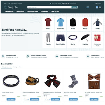 Náhľad e‑shopu PánskýStyl.cz