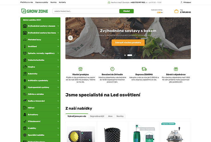 Náhled e-shopu Growzone.cz