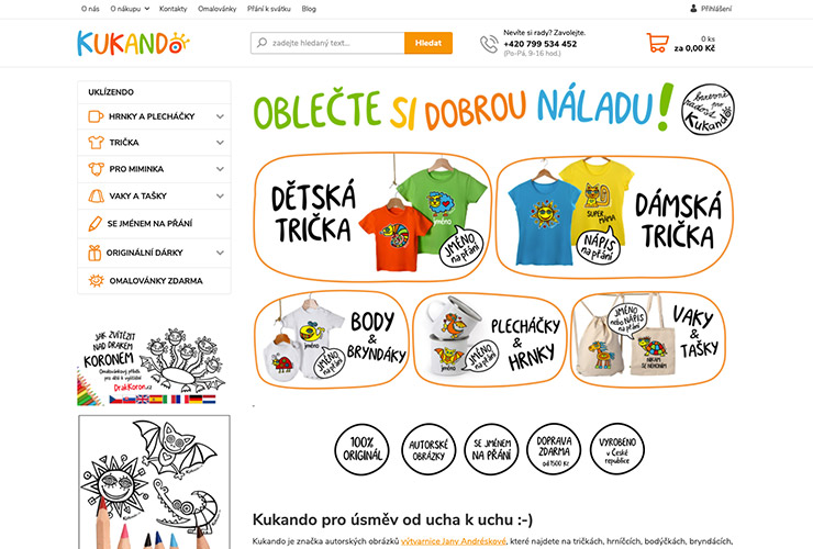 Náhled e-shopu Kukando.cz