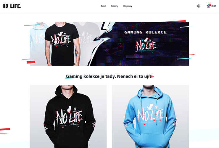 Náhled e-shopu NoLifeShop.cz