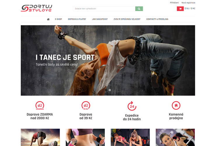 Náhled e-shopu Sportuj-stylově.cz