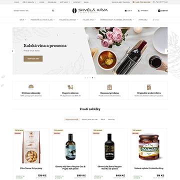 Náhľad e‑shopu Skvělá-káva.cz