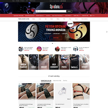 Náhľad e‑shopu Spoutaná.cz