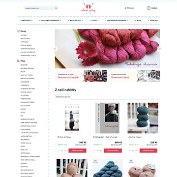 Náhľad e‑shopu VlněnéSestry.cz