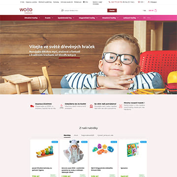 Náhľad e‑shopu WoodHračky.cz