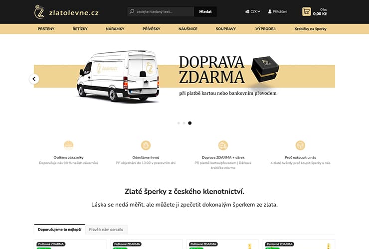 Náhled e-shopu ZlatoLevně.cz